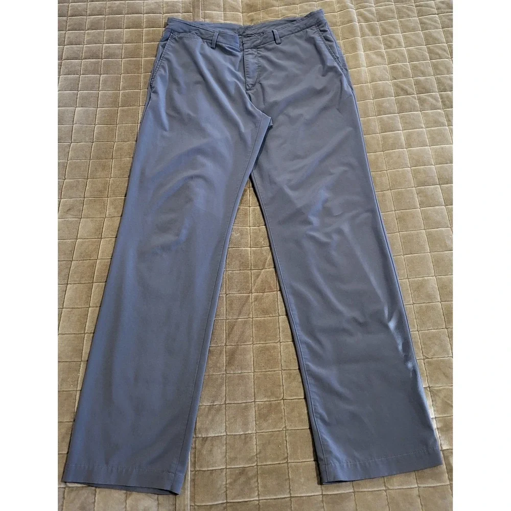 NIKE GOLF Mens Size 34x32 Standard Fit Stretch Performance Pants Gray 833194-021